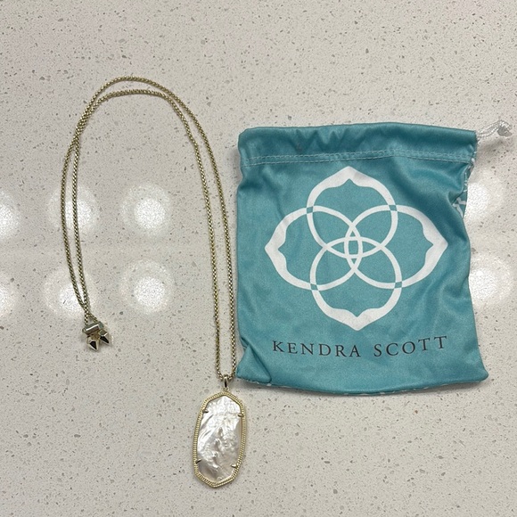 Kendra Scott Jewelry - Kendra Scott Gold Necklace with Iridescent Pendant